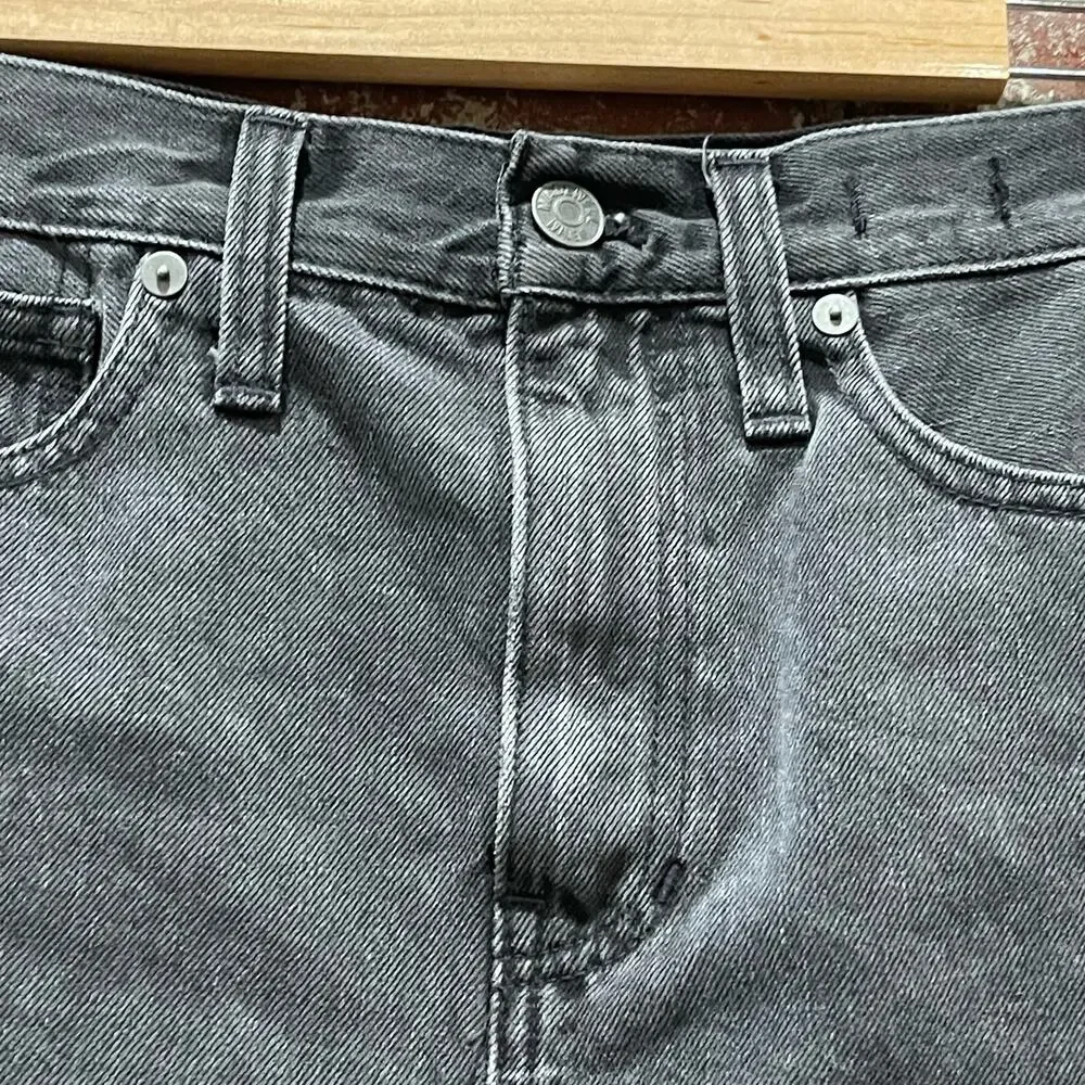 NWOT Madewell Rigid‎ Denim High-Waist Straight Mini Skirt Size 24